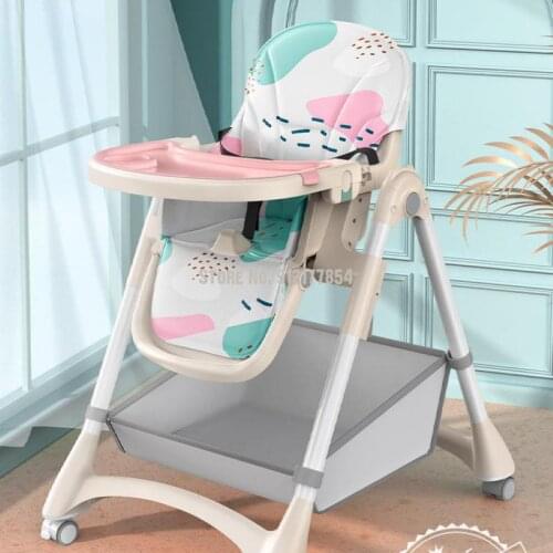 Baby Dining Chair Eat Foldable Baby Chair Home Portable Baby Dining Table Seat Multi-function Childrens Dinner Table