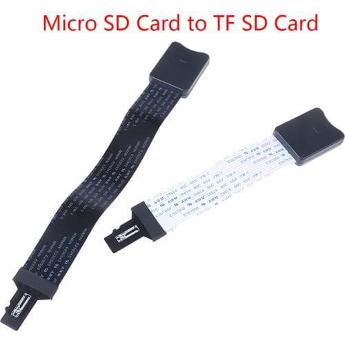 10/15/25/46/48/60cm TF micro sdcard to TF sdcard flex extension cable extender adapter converter