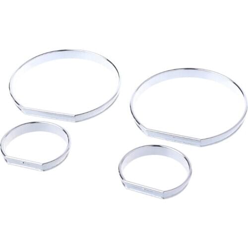 Chrome Gauge Dash Dial Rings Bezel Trim Speedometer AC M-Tech For BMW E46 M M3 270E