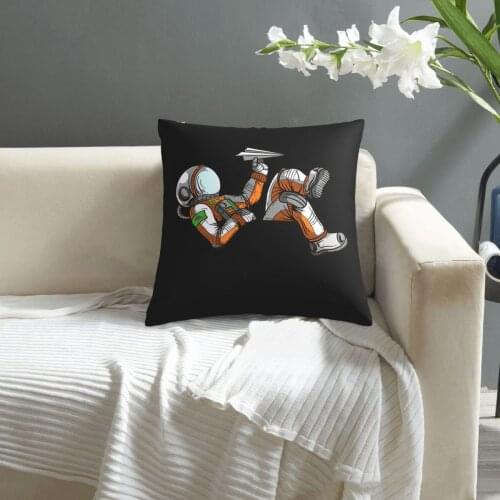 Cool Relaxing Astronaut Funny Spaceman Paper Airplane Gift pillowcase printed cushion cover sofa waist pillow pillow cover