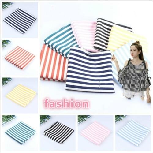 Fashion Striped Chiffon DIY Short-sleeved Long-sleeved Clothes Creation Skirt Bag Jacket Fabric Scarf Bedding Sewing Accessories