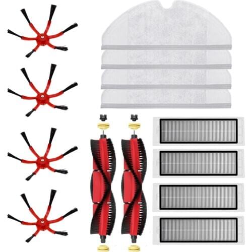 Newest Design Accessories for Xiaomi Roborock S50 S60 S5 S6 Max MaxV Pure Robot Vacuum Cleaner Washable Parts Kits Whole Set