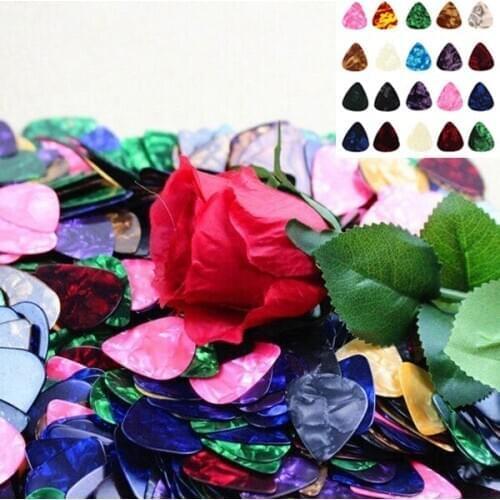 Newly 10/20 Pcs New Acoustic Picks Plectrum Celluloid Electric Smooth Guitar Pick Accessories 0.46mm 0.71mm 0.96mm