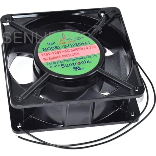 Genuine New SJ1238HA1 120*120*38MM 110V-120V~AC 0.27A 50/60Hz Two Wires Cooling Fan