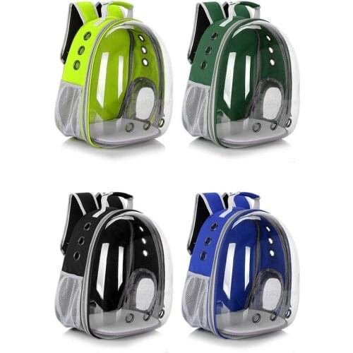 Pet Cat Dog Traveling Backpack Transparent Good Water Imbibition Soft Bottom Pad Small Dog Backpack