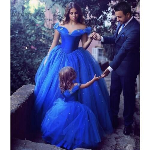 Real Photo Modest prom dress 2019 blue sexy ball gown bare back pleat sequins floor-length party dress vestidos de casamento