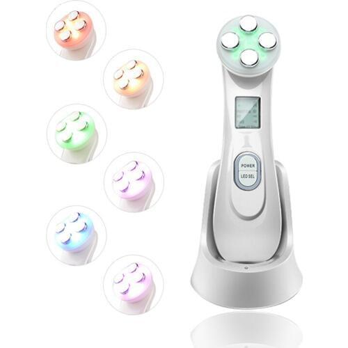 RF EMS Electroporation LED Photon Light Therapy Beauty Anti Aging Face Lifting Tightening