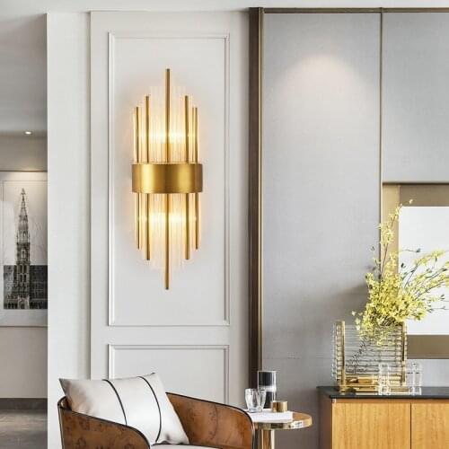 Modern lamp crystal corridor living room aisle bedroom lamp wall lights for home
