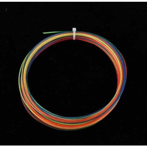12m x 1.3mm Tennis Strings Rainbow Line with Stable Tension, Durable, Tennis Racquet Repair Accessories