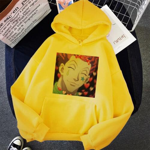 Hisoka Morow - Hunter X Hunter Print Hoodies Winter Sweatshirt Women Harajuku Kawaii Long Sleeve Oversized Pullover Ins Clothes