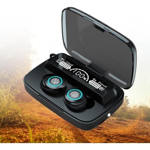 New TWS Wireless Earphone Bluetooth 5.1 4000mAh Earphone Sports Stereo Wireless Earbuds Handsfree Headset With mic Charging Box