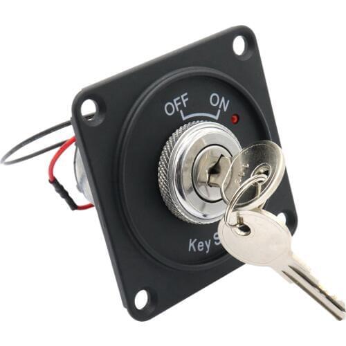 Universal 12V Car Boat Motorcycle Ignition Starter Key Ignition Switch Panel 2Position With 2 Keys