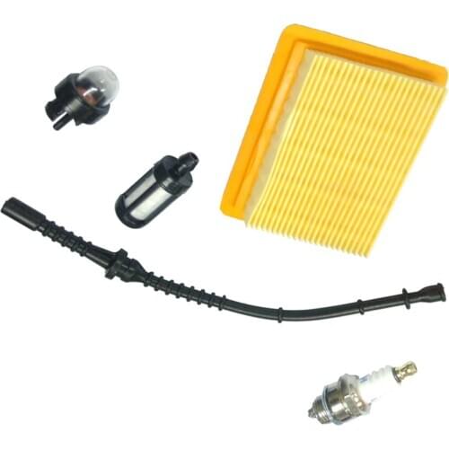 Air Filter Fuel Line Spark Plug Bulb for STIHL FS120 FS200 FS250 FS300 FS400