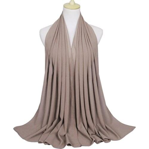 Women High Quality Bubble Chiffon Printe Solid Color Instant Shawls Beach Hijab Foulard Muslim Scarf 180*75Cm