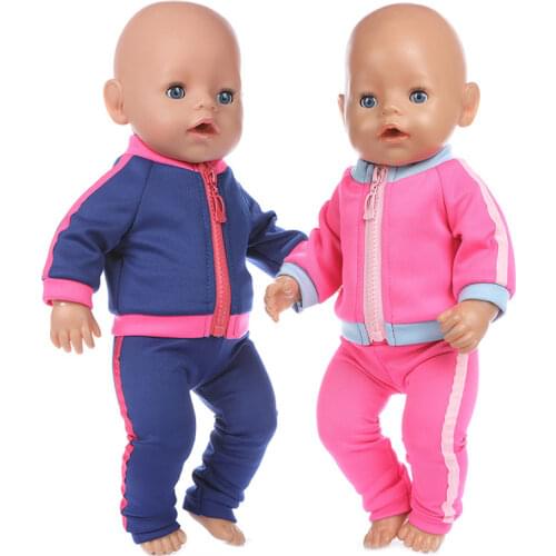 2021 New Doll Jump Suits Fit For 43cm Baby Doll 17 Inch Reborn Baby Doll Clothes
