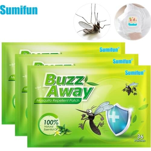 36pcs/lot Mosquito Repellent Patch Cartoon Pest Control Plaster Keeps Insects Far Away Camping For Children Outdoor Health Care