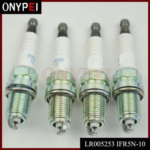 4x Iridium Spark Plug LR005253 IFR5N-10 for Land Rover LR3 Range Rover Sport IFR5N10