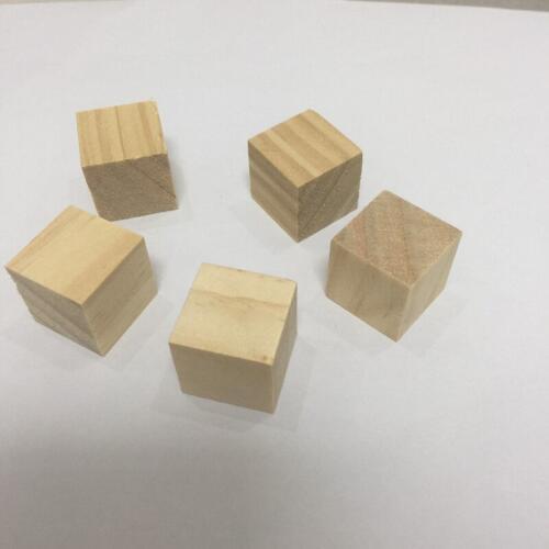50 wooden building blocks cube wooden square 20mm
