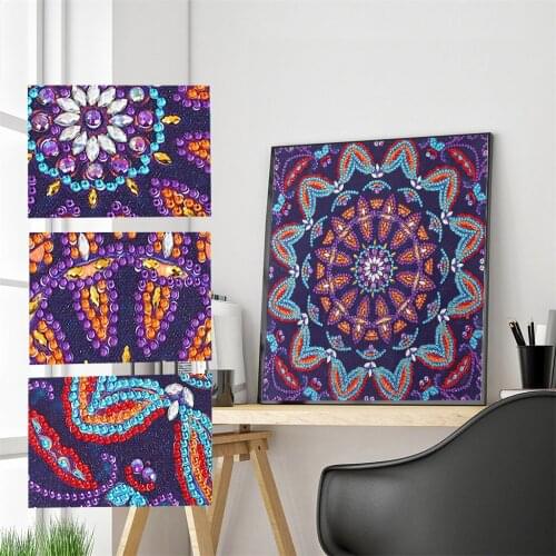 5d Special shaped Diamond Painting Mandala Diamond Mosaic Embroidery Round crystal DIY Art Crafts Home Decoration