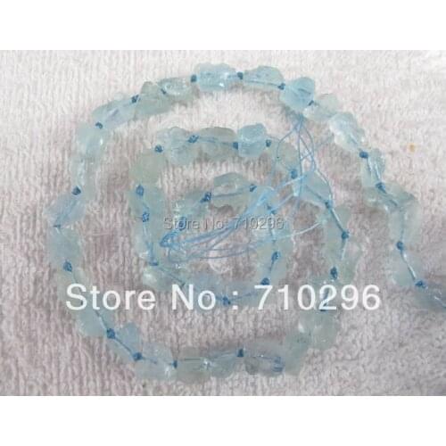 Natural Aqua marine jewelry beads semi pericious gem stone nugget chips Beads.5strings/lot