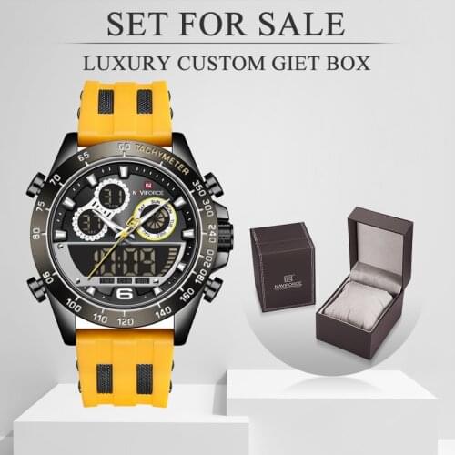 NAVIFORCE Luxury Brand Big Dial Watch For Men Waterproof Military Quartz Wrist Watch Male Sports Chronograph Clock Watches 2021