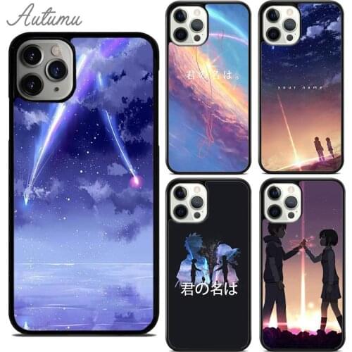 Japanese Anime Your Name Phone Case for iPhone 11 12 Pro Max mini X XR XS SE 2020 5 6S 7 8 Plus Samsung Galaxy S8 S9 S10 Cover