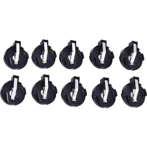 10PCS/LOT CR2032 CR2025 CR2016 battery holder Button Cell Holder Socket Case
