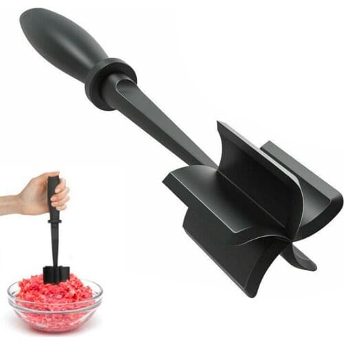 Home Kitchen Meat Chopper Utensil Cooking Tool Handheld Meat Hamburger Chopper Manual Non-Stick Beef Masher Stirring Grinder