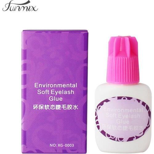15ml Environmental Soft Eyelash Glue Black Odor Free No toxic No Stimulation Black Individual False Eyelashes Extension Glue