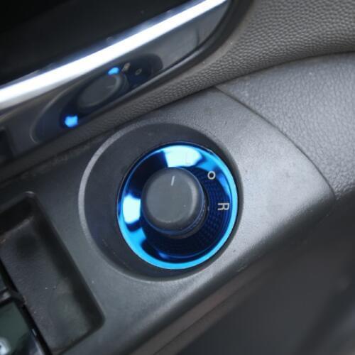 Stainless Car Rearview Rear View Mirror Knob Circle Stickers for Chevrolet Cruze Malibu Trax for Opel Mokka ASTRA J Insignia