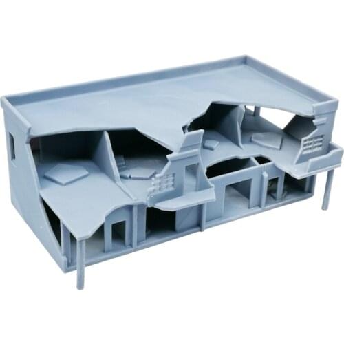 Outland Models Military Scenery Structure Destroyed City House (Long) 1:144
