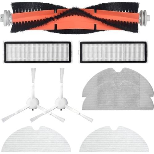Washable Vacuum Cleaner Accessories for Xiaomi Dreame F9 Robot Vacuum Mop Roller Side Brush Hepa Filter Mop Rag Kits