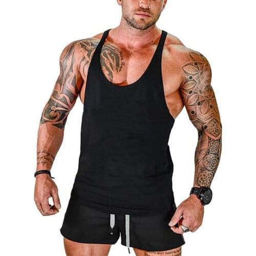Brand New Plain Tank Top Men Bodybuilding singlet Gyms Stringer Sleeveless Shirt Blank Fitness Clothing Sportwear Muscle Vest