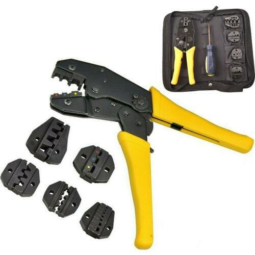 4 In 1 Multifunction Wire Crimper kit Engineering Ratchet Terminal Crimping Plier Wire Crimper Screwdriver Hand Tool Sets
