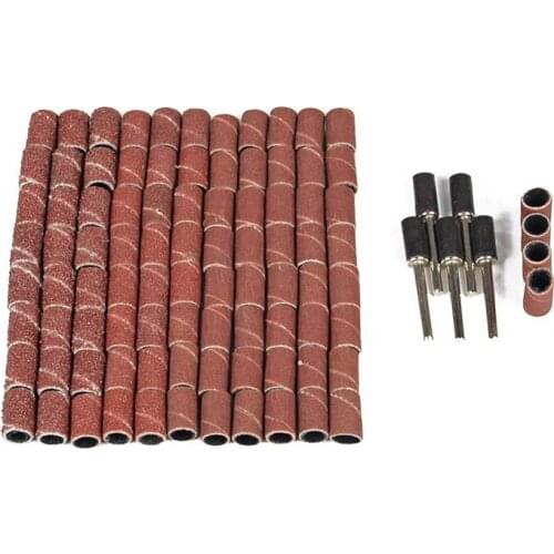 97Pcs/set DIY Sanding Drum Kit 60/120/240/360 Grit For Dremel Rotary Accessories Tools Sanding Drum Set