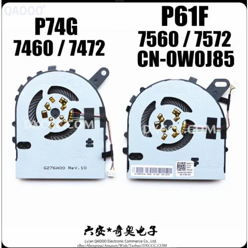 NEW FN0570-A1084P1EL FOR DELL Inspiron 7460 7472 7560 7572 CPU Cooling Fan Vostro 5468 5568 CPU Cooling Fan CN-0W0J85 CN-02X1VP