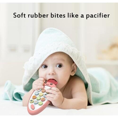 New Baby Phone Toy Carrot Shape Simulated Mobile Phone Bilingual Musical Sound Machine Kids Infant Early Educational Mobile Toys