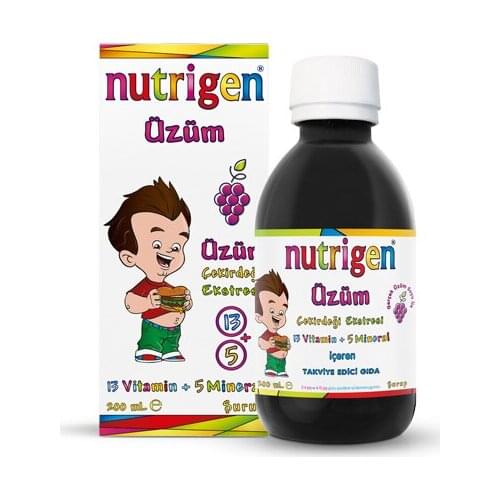 Nutrigen Grape Seed Ekstreli Vitamin and Mineral Syrup 200 ml
