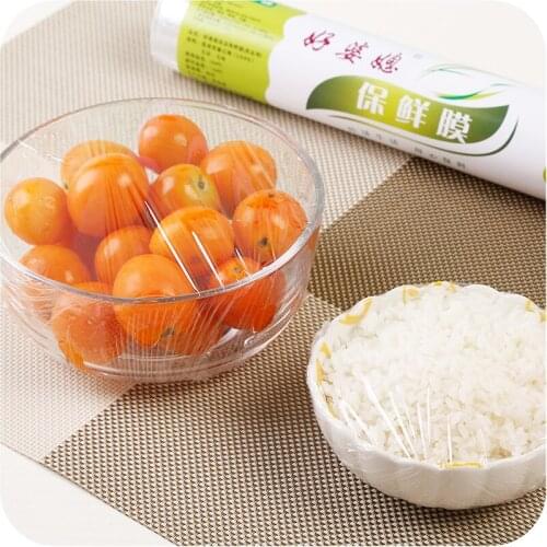 20m Household Disposable Cling Film Microwave Refrigerator Food Sealed Kitchen Preservation Bags Saran Wrap