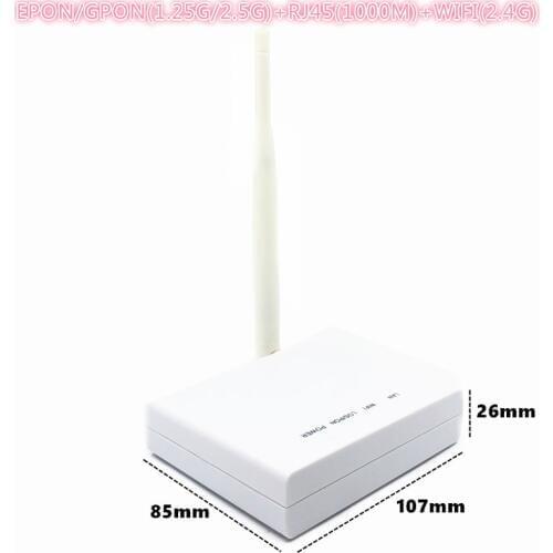 ONU EPON 1.25G GPON 2.5G XPON(1.25g/2.5g)ONU with wifi FTTH NETWORK onu wifi modem 10/100/1000M RJ45 WIFI 2.4G FOR OLT switch