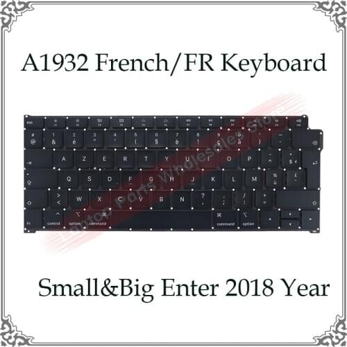 Original A1932 French Keyboards 13.3 Inch For Macbook Air FR Layout Keyboard Replacement Repair Parts for Laptop Computer 2018