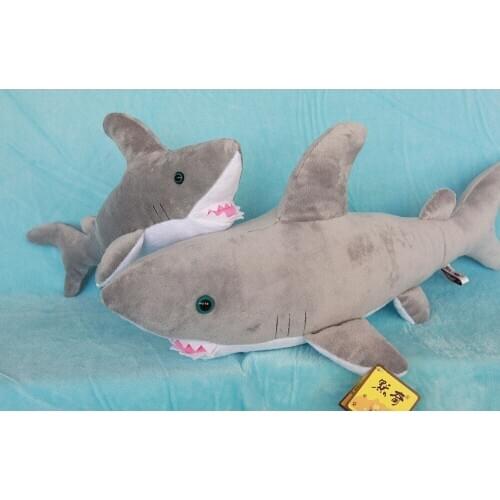 Lovely gray shark plush toy, high quality goods,Christmas gift h13