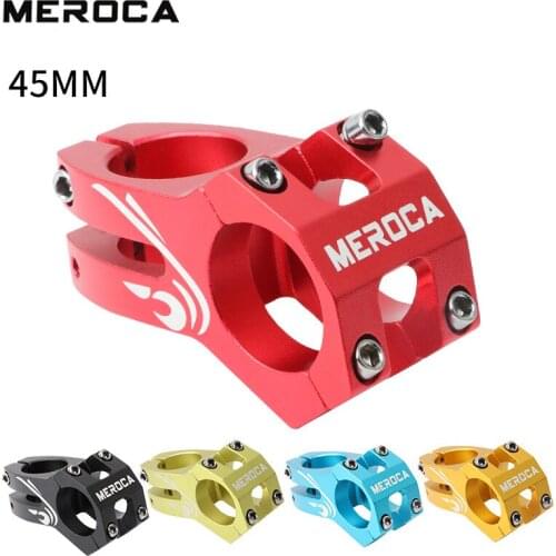 Meroca bike stem 45mm MTB bike aluminum stem 31.8mm 28.6mm lightweight downhill cross country DH CX mountain bike