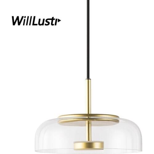 LED Pendant Lamp Smoke Glass Mushroom Suspension Light Hotel Bar Cafe Bakery Porch Living Dining Room Creative Hanging Lighting