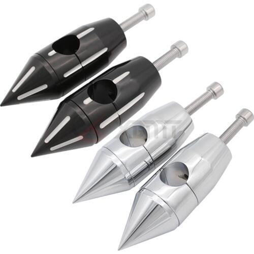 7/8'' 22mm or 1" 25mm Motorcycle Universal Black Chrome Handlebar Risers For Honda Suzuki Yamaha Kawasaki Custom Chopper Bobber