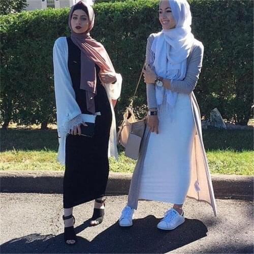 Faldas Mujer Moda 2021 Abaya Muslim Long Skirts Caftan Marocain Womens High Waist Bodycon Maxi Skirt Jupe Longue Femme Clothes