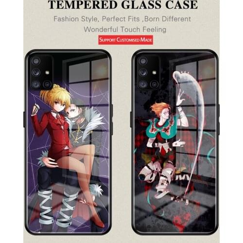 Tempered GIass Anti-Drop cover For Samsung A71 A51 4G 5G A20 A30 A40 A50 A70 A81 A91 A11 Hunter X Hunter Cover