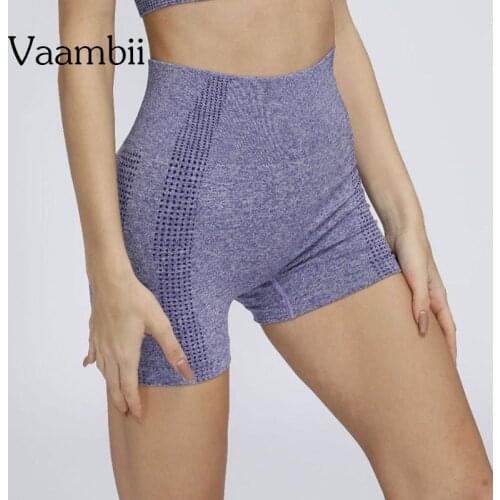 Womens High Waist Sports Shorts Skort For Women Short Tights Gym Leggings Workout Yoga Shorts Woman Running Seamless Shorts