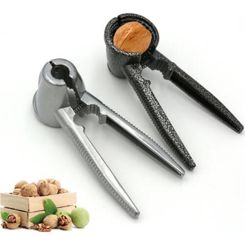 1pc Alloy Nutcracker Sheller Crack Almond Walnut Pecan Hazelnut Filbert Nut Kitchen Nut Sheller Clip Clamp Plier kitchen Tools