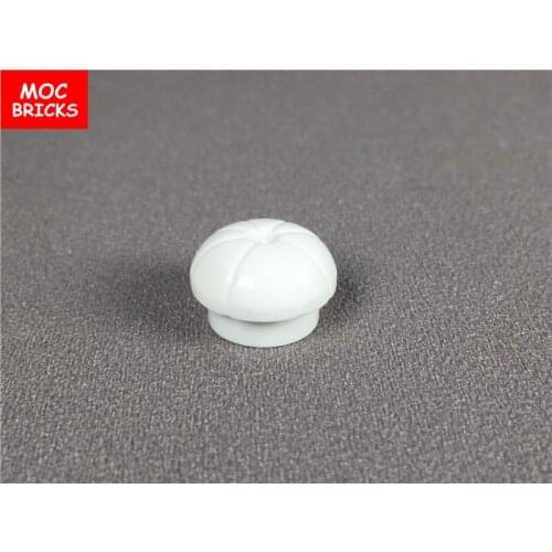 10pcs/lot MOC Bricks White Headgear Hat, Cooks (Toque) fit with 3898 Figure building blocks bricks assemble toys gifts kids